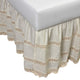 Cassie Crochect 18" Drop Bed Skirt, Ivory, King