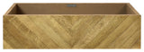 36" Chardonnay Floating Vanity with NativeStone Trough in Earth