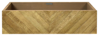 36" Chardonnay Floating Vanity with NativeStone Trough in Earth