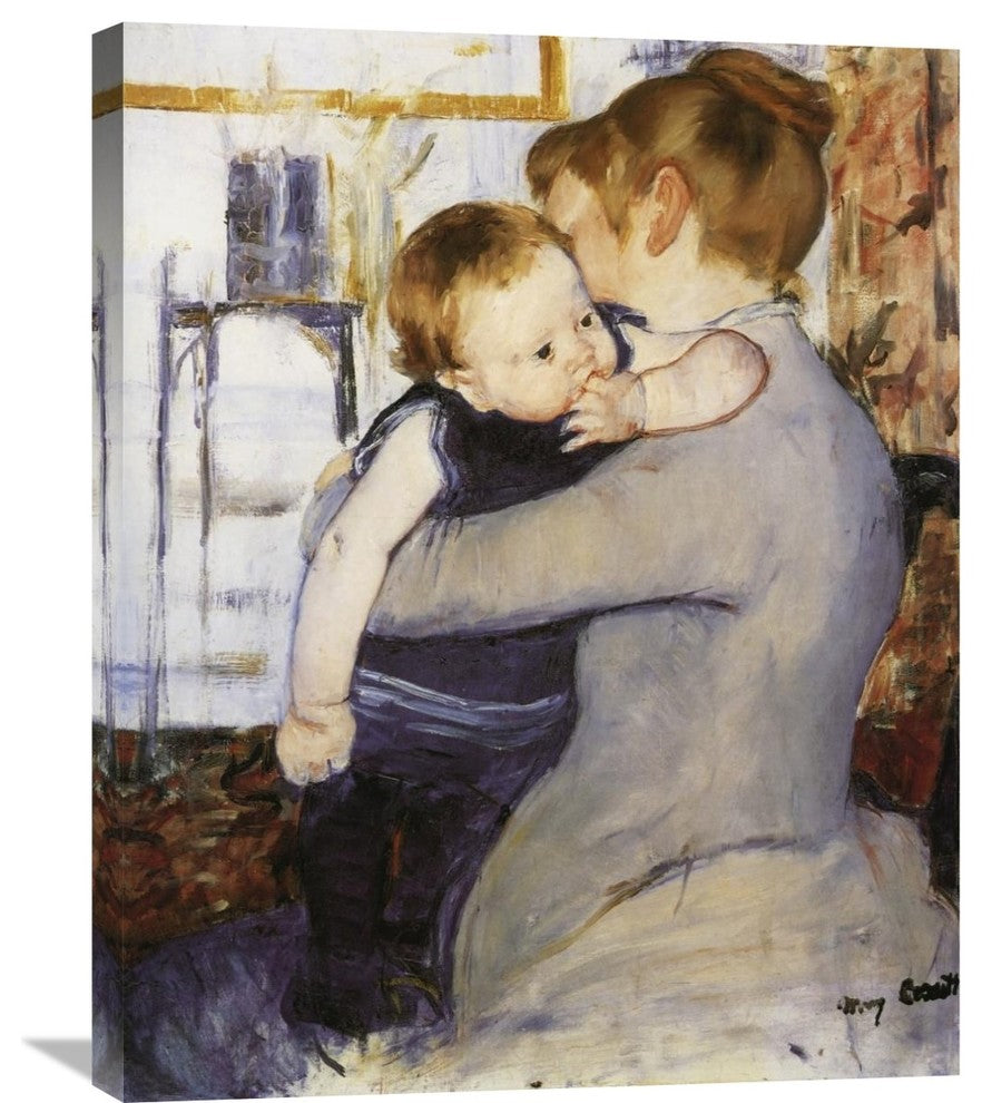 "Mother And Child 1889" Stretched Canvas Giclee by Mary Cassatt, 24"x30"