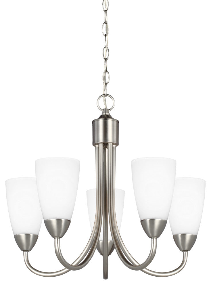 Seville 5-Light Chandelier, Brushed Nickel