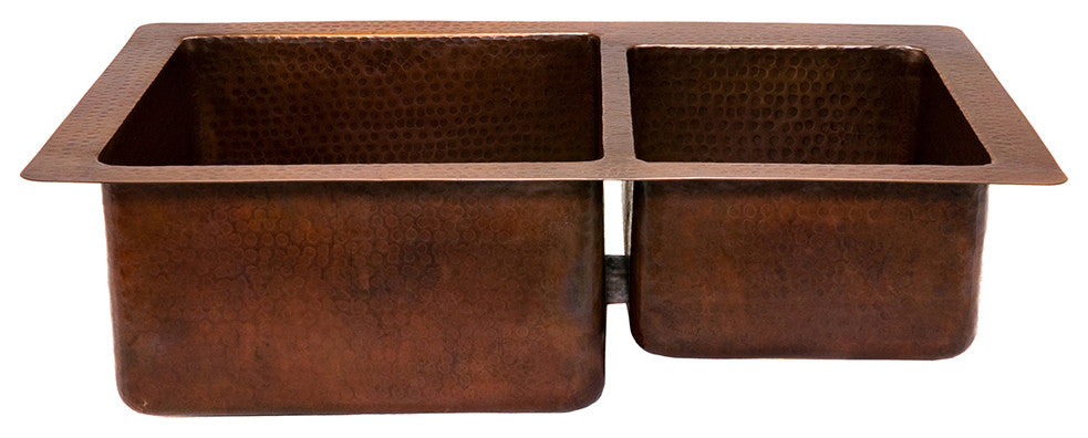 Premier Copper Products KSP3_K60DB33229 Kitchen Sink and Drain Package