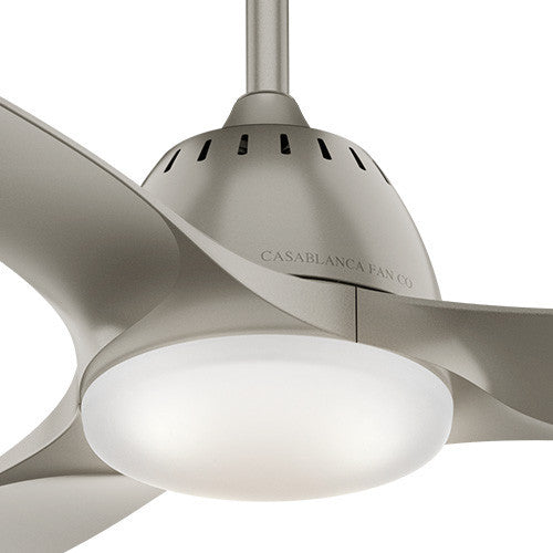 Casablanca 44" Wisp Pewter Ceiling Fan With Light and Remote