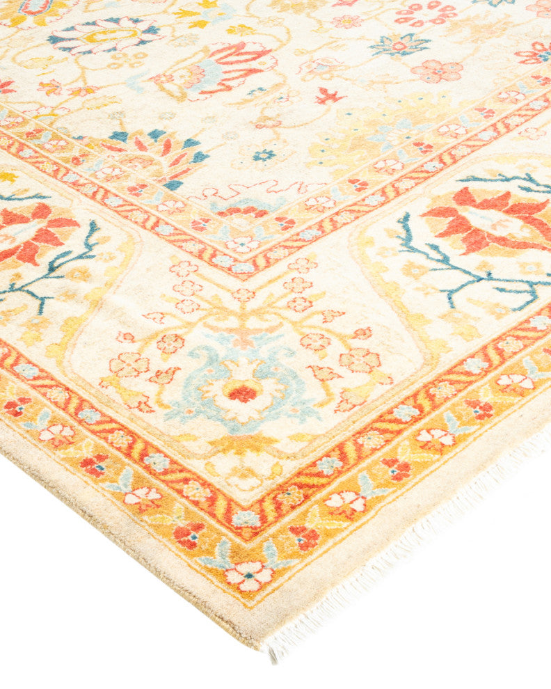 Mogul, One-of-a-Kind Hand-Knotted Area Rug Ivory, 5' 1 x 7' 10