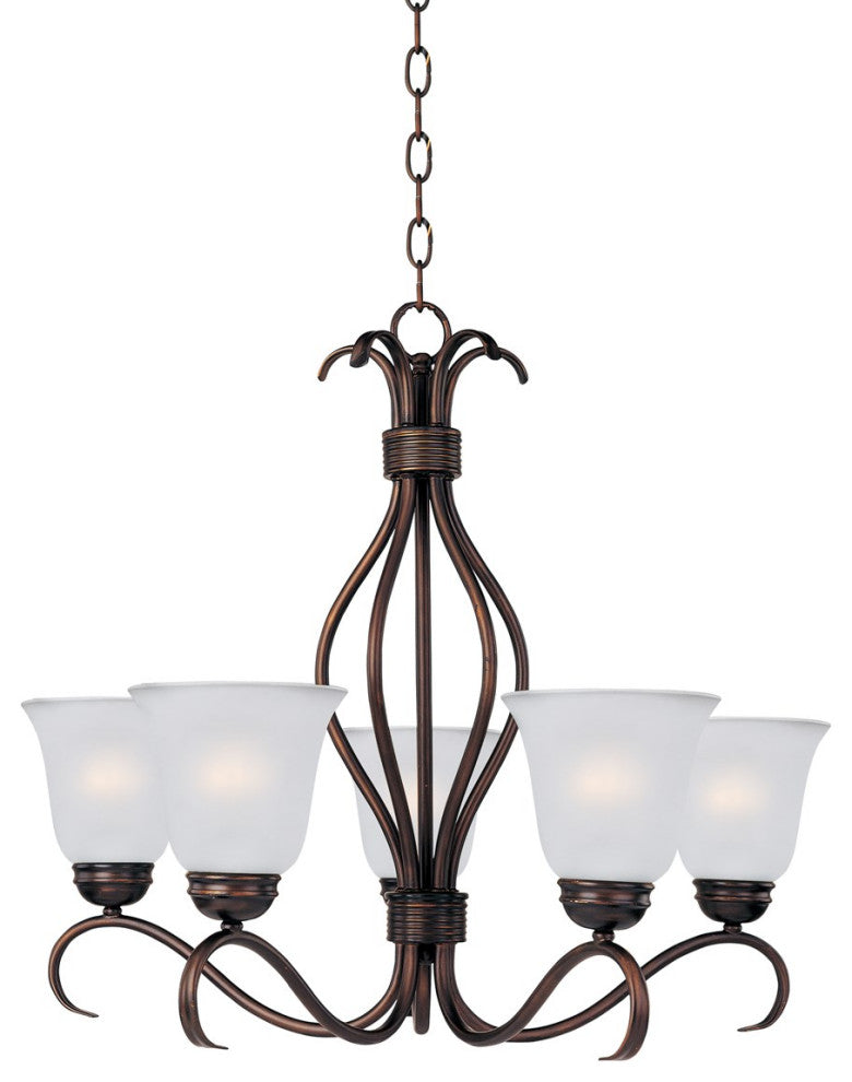 Maxim Basix 5-Light Chandelier 10125FTOI - Oil Rubbed Bronze