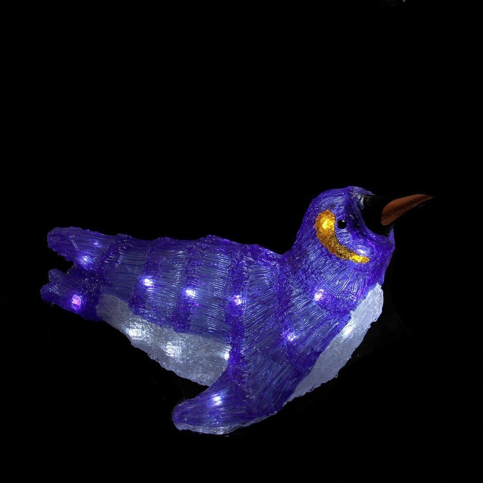 15" Commercial Acrylic Gliding Penguin Christmas Decoration