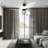 54 in. Indoor White Modern Ceiling Fan without Light