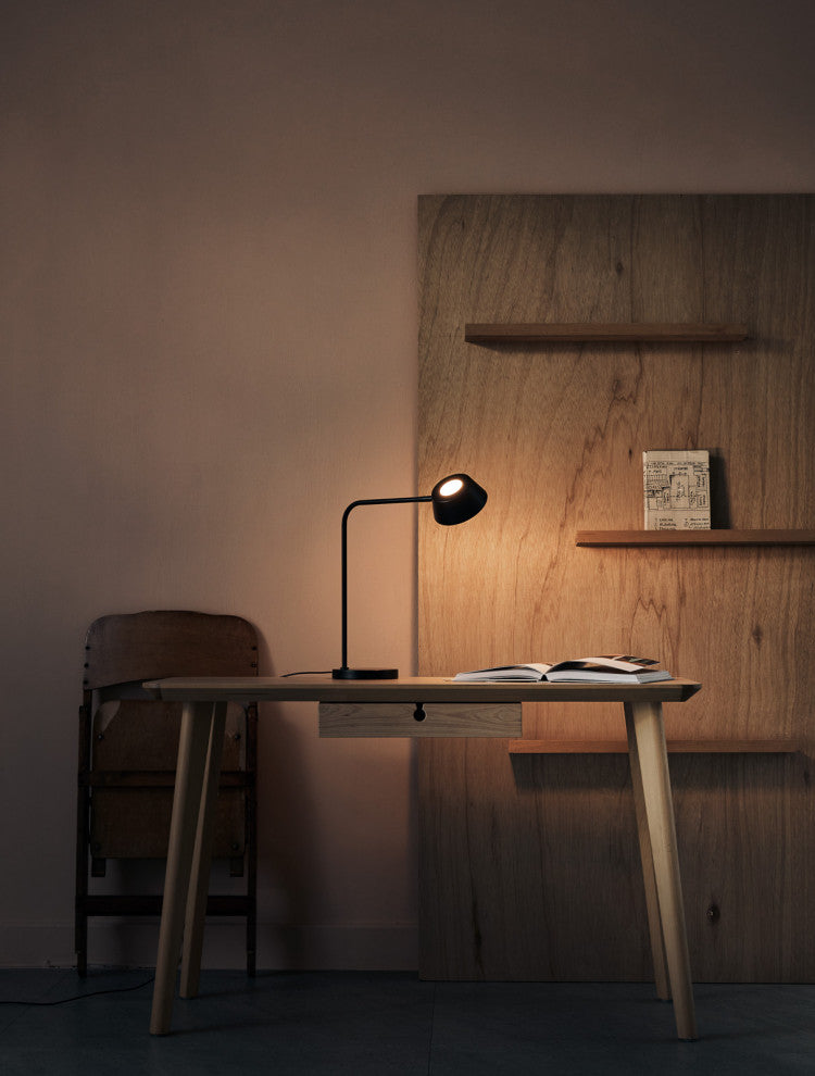 OLO Table Lamp, Black/Shiny Black