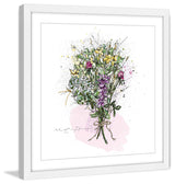 "Bouquet avec corde" Framed Painting Print