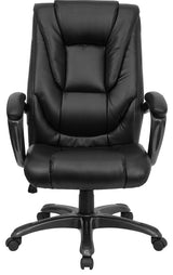 High Back Black Leather Executive Swivel Office Chair