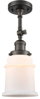 Franklin Restoration Canton 1 Light Semi-Flush Mount, Oil Rubbed Bronze, Matte