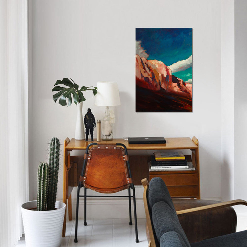 "The Cliffs" by Eddie Barbini, Canvas Print, 26"x18"