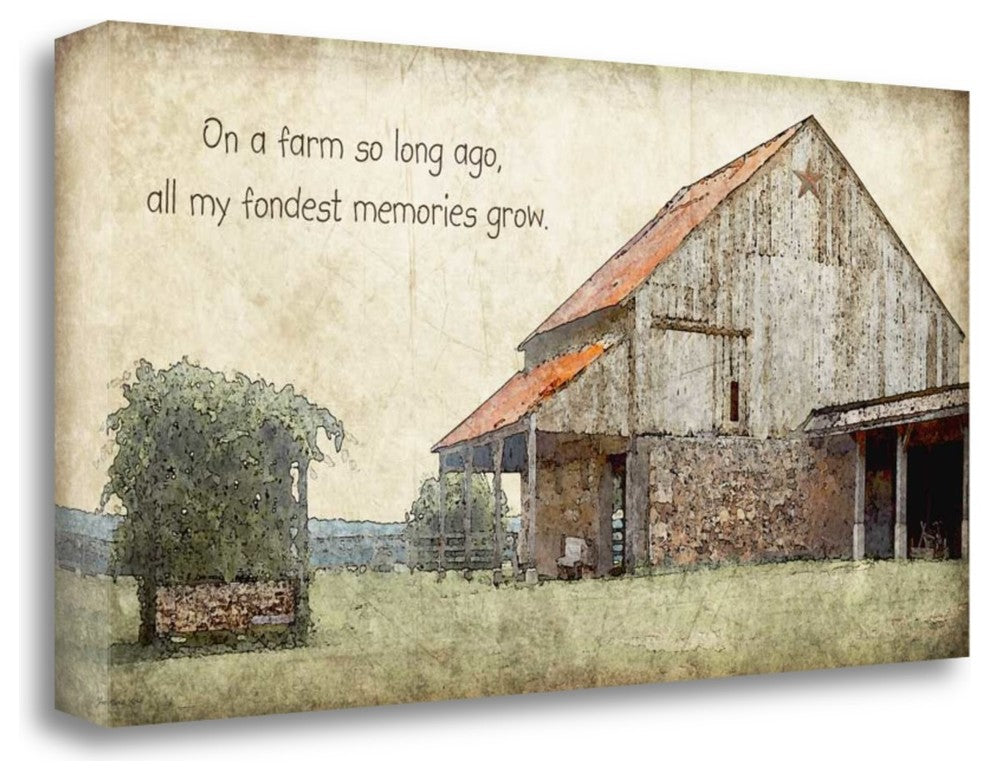 "On A Farm" By Jo Moulton, Giclee Print on Gallery Wrap Canvas, Ready to Hang