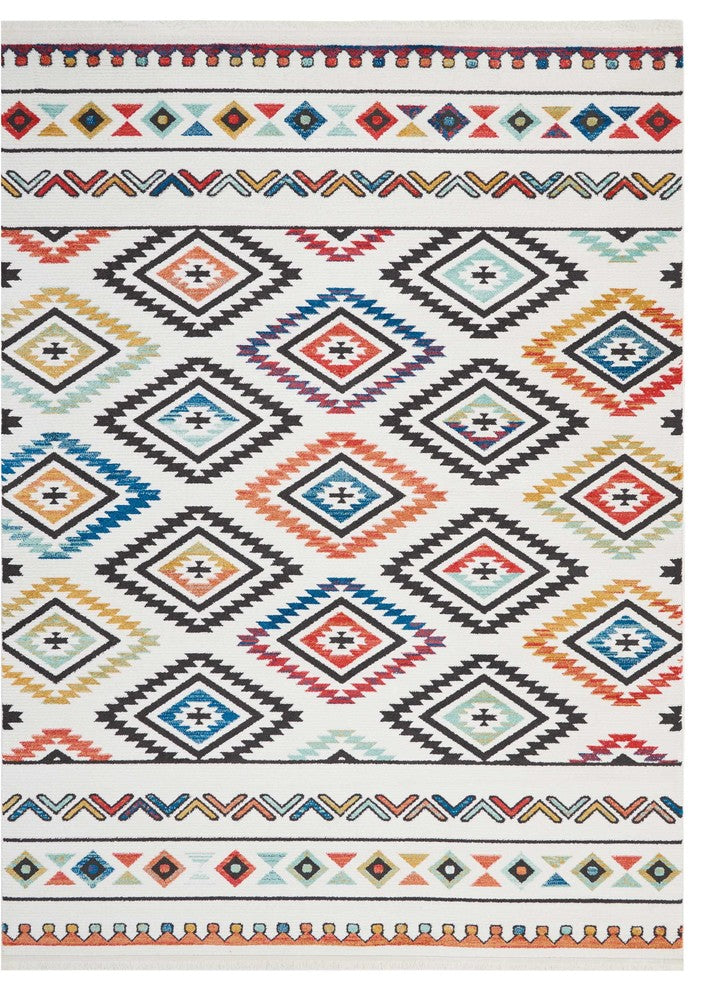Nourison Tribal Decor White Area Rug, 9''3"x13''