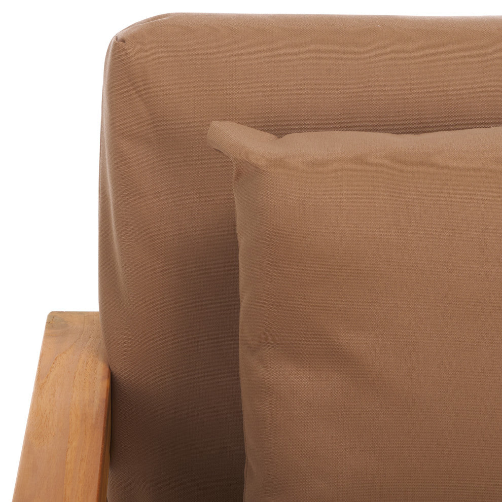 Safavieh Couture Montford Armchair, Natural/Brown