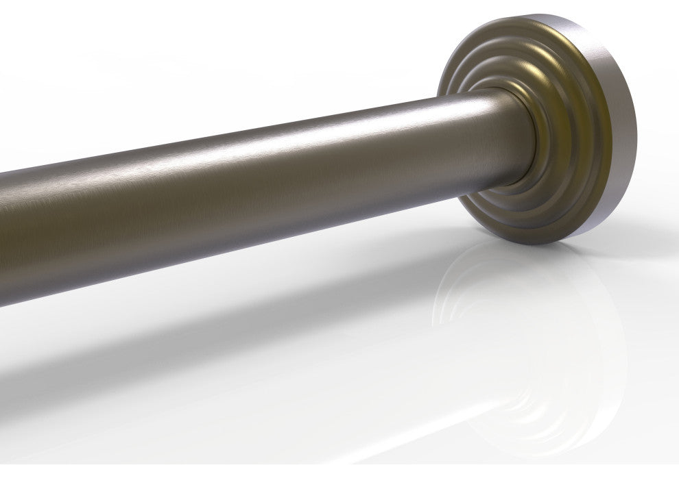 Waverly Place Shower Curtain Rod Brackets, Antique Brass