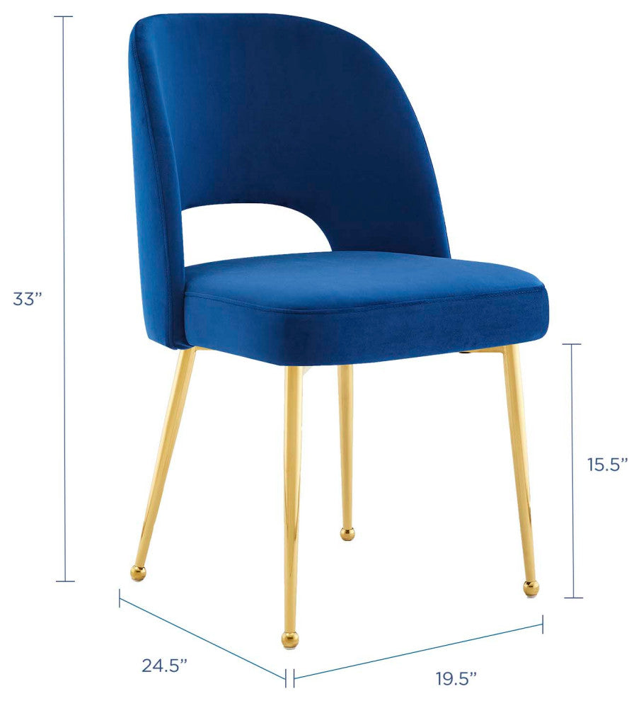 Navy Rouse Dining Room Side Chair