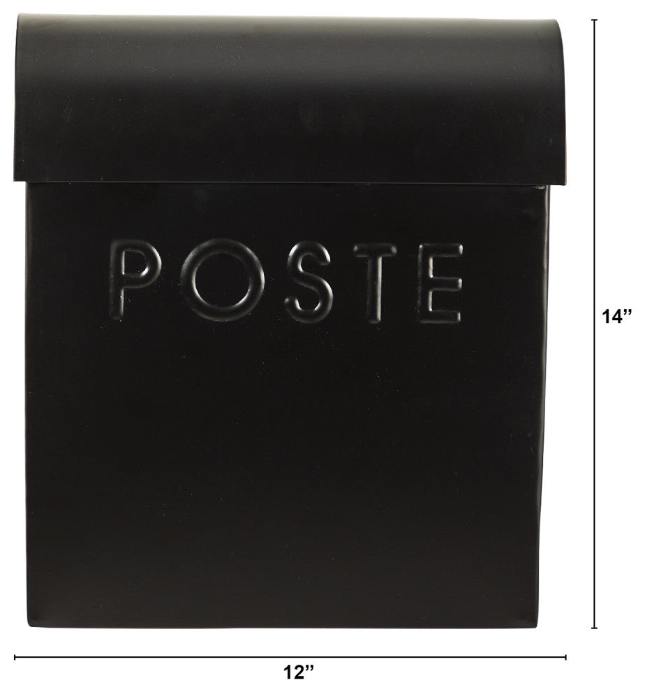 14" Poste Mailbox Wall Decor