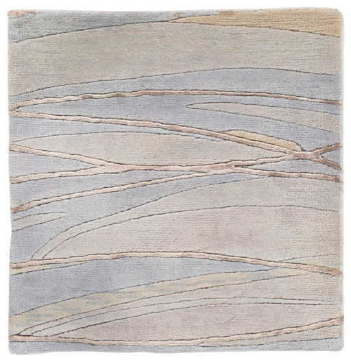 Surya Shibui SH-7406 9'x13' Rug, Denim/Taupe/Khaki/Ivory/Camel