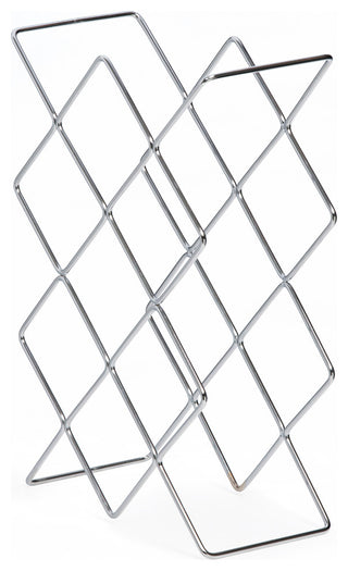 Mango Steam 10 Bottle Wine Rack, Silver
