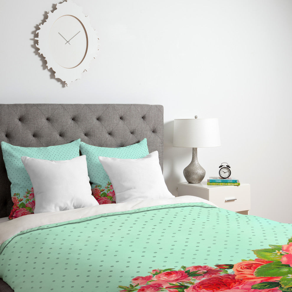 Deny Designs Allyson Johnson Favorite Floral Duvet Cover - Lightweight