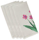 19"x19" Pretty Little Flower Napkins, Set of 4, Pink