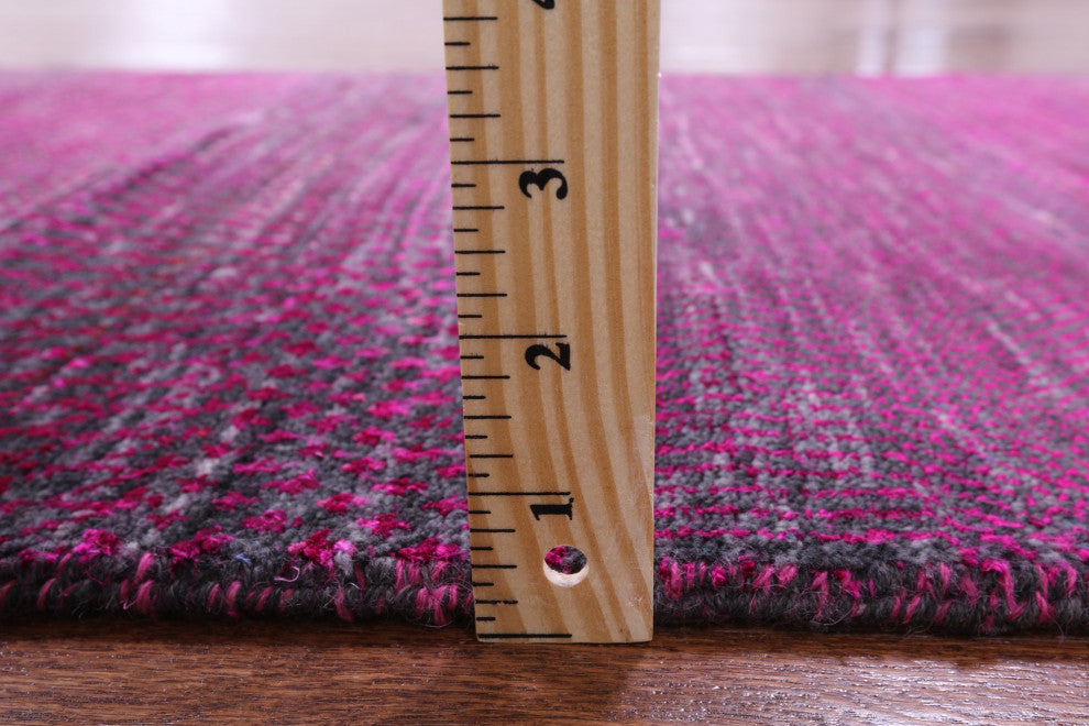 Super Savannah Gabbeh Wool and Silk Handmade Runner Rug 2' 6" X 18' 3" Q6885