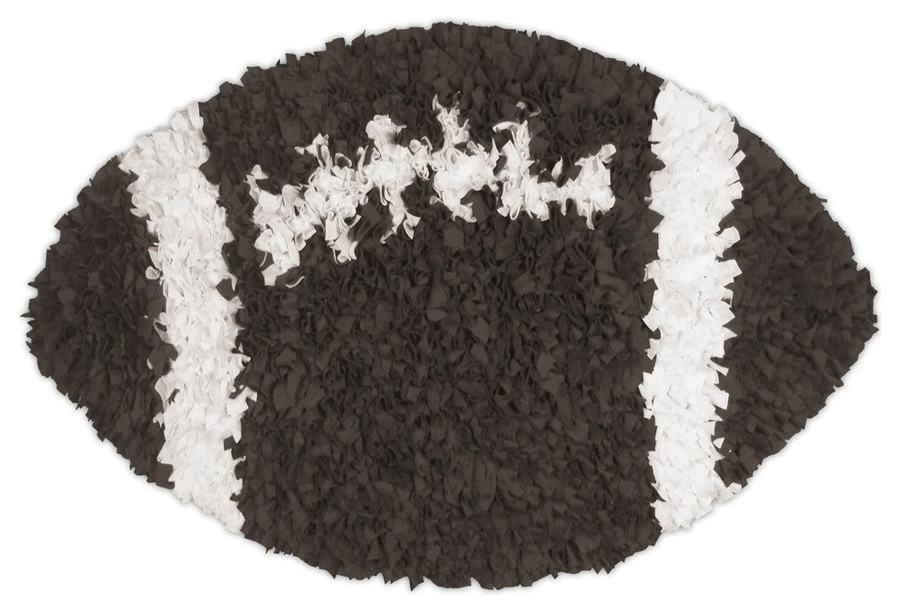 Shaggy Raggy Rug, 3'x3' Football