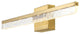 Mario 22" 1-Light 360-Degree Rotatable Integrated LED, Gold/Clear, Width: 22"