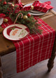 DII Holly Berry Plaid Table Runner