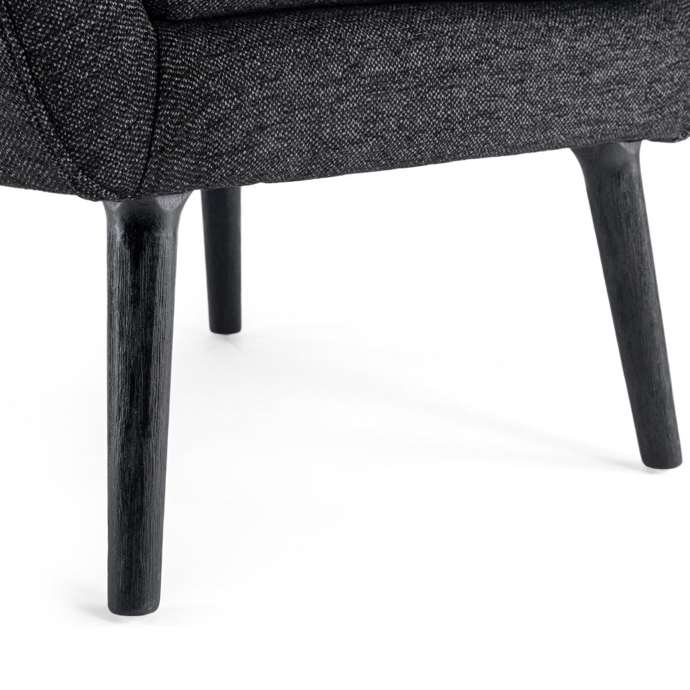 Eastdale Mid Century Modern Upholstered Wingback Club Chair