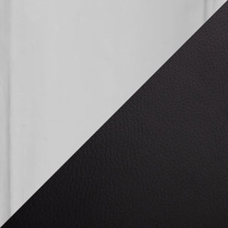 Claire Chair, Silver Metal, Black PU