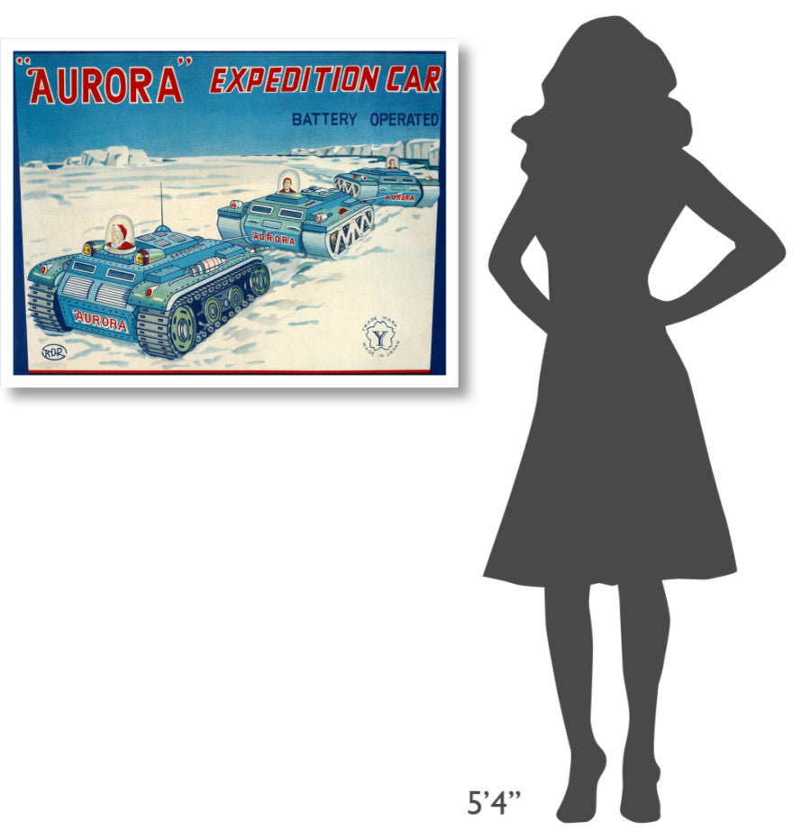 "Aurora Expedition Car" Digital Paper Print by Retrotrans, 38"x29"