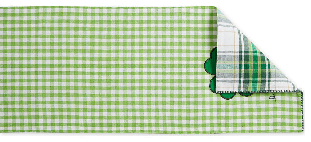 A Wee Bit O Luck Embroidered Table Runner 13x72