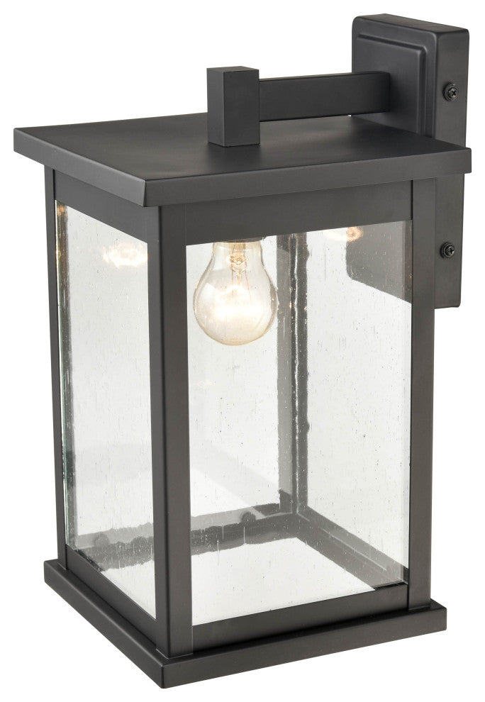 1 Light 8.5 in. Powder Coat Black Outdoor