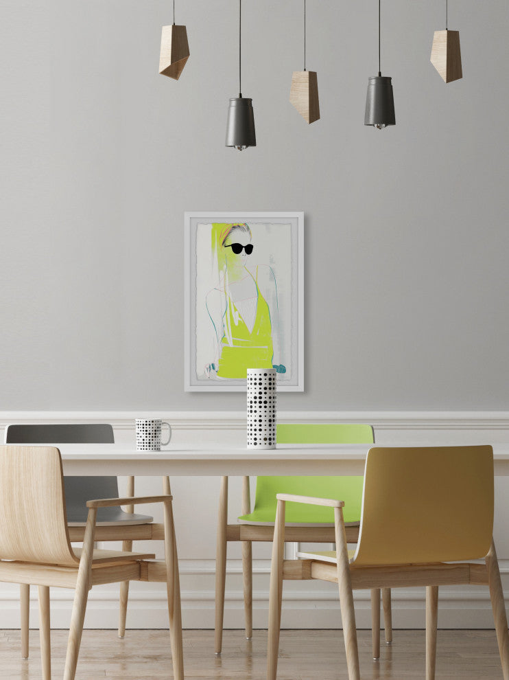 "Neon Fashion Trend" Framed Painting Print, 8x12