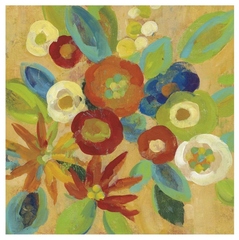 "Flower Market III" Digital Paper Print by Silvia Vassileva, 42"x42"