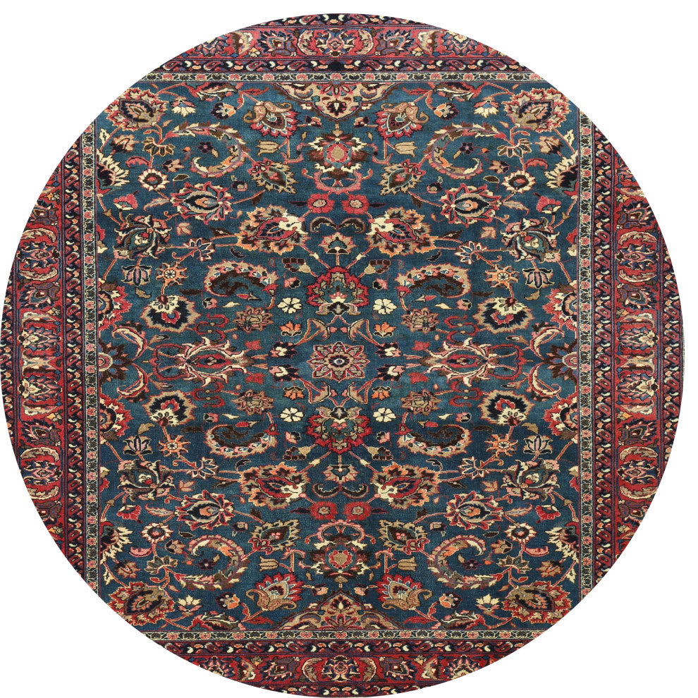 Ahgly Company Indoor Round Traditional Area Rugs, 4' Round