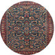 Ahgly Company Indoor Round Traditional Area Rugs, 4' Round