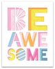 Be Awesome 11x14 Canvas Wall Art