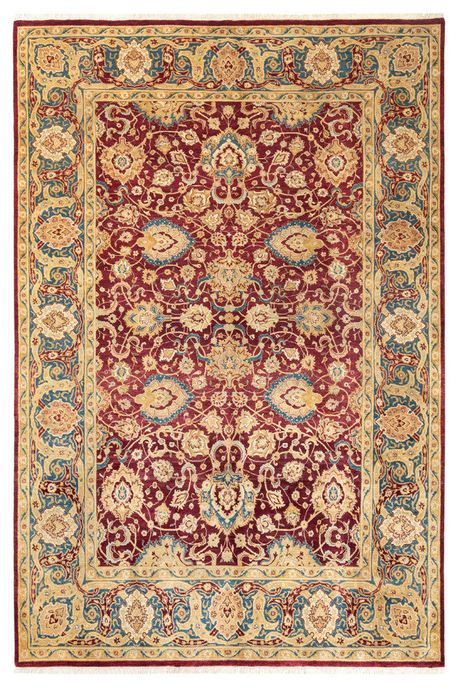 Mogul, One-of-a-Kind Hand-Knotted Area Rug Red, 6'0"x9'0"