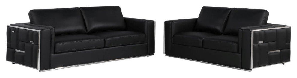 Luna Top Grain Italian Leather  2PC Set