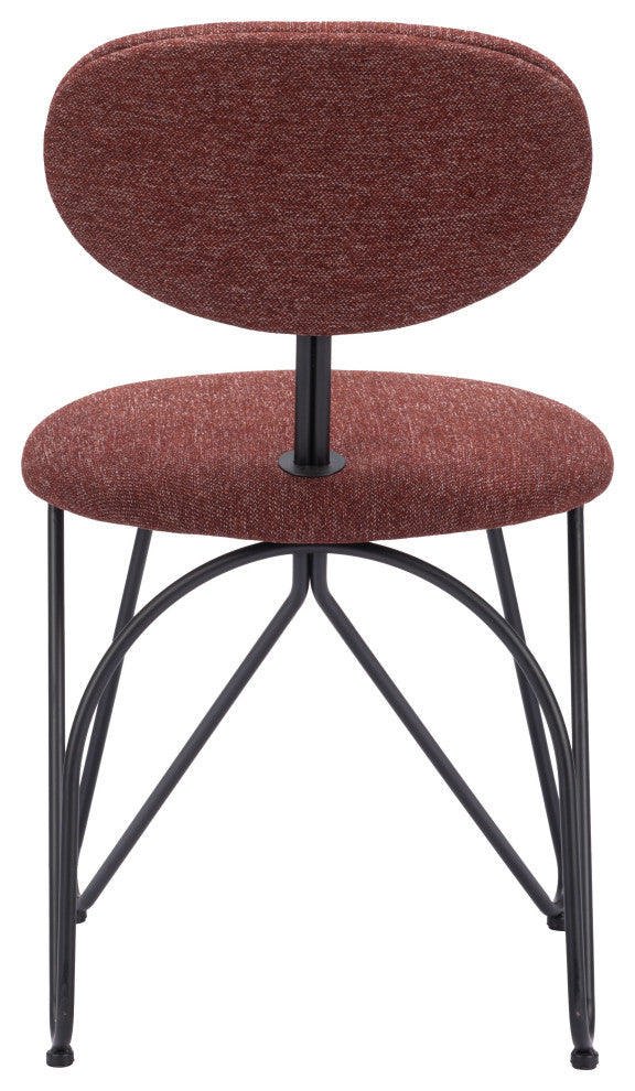 Novi Dining Chair (Set of 2) Maroon Brown