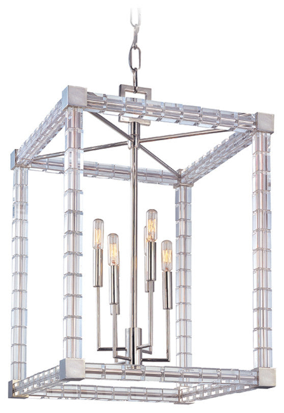 Hudson Valley Alpine Six Light Chandelier 7118-PN