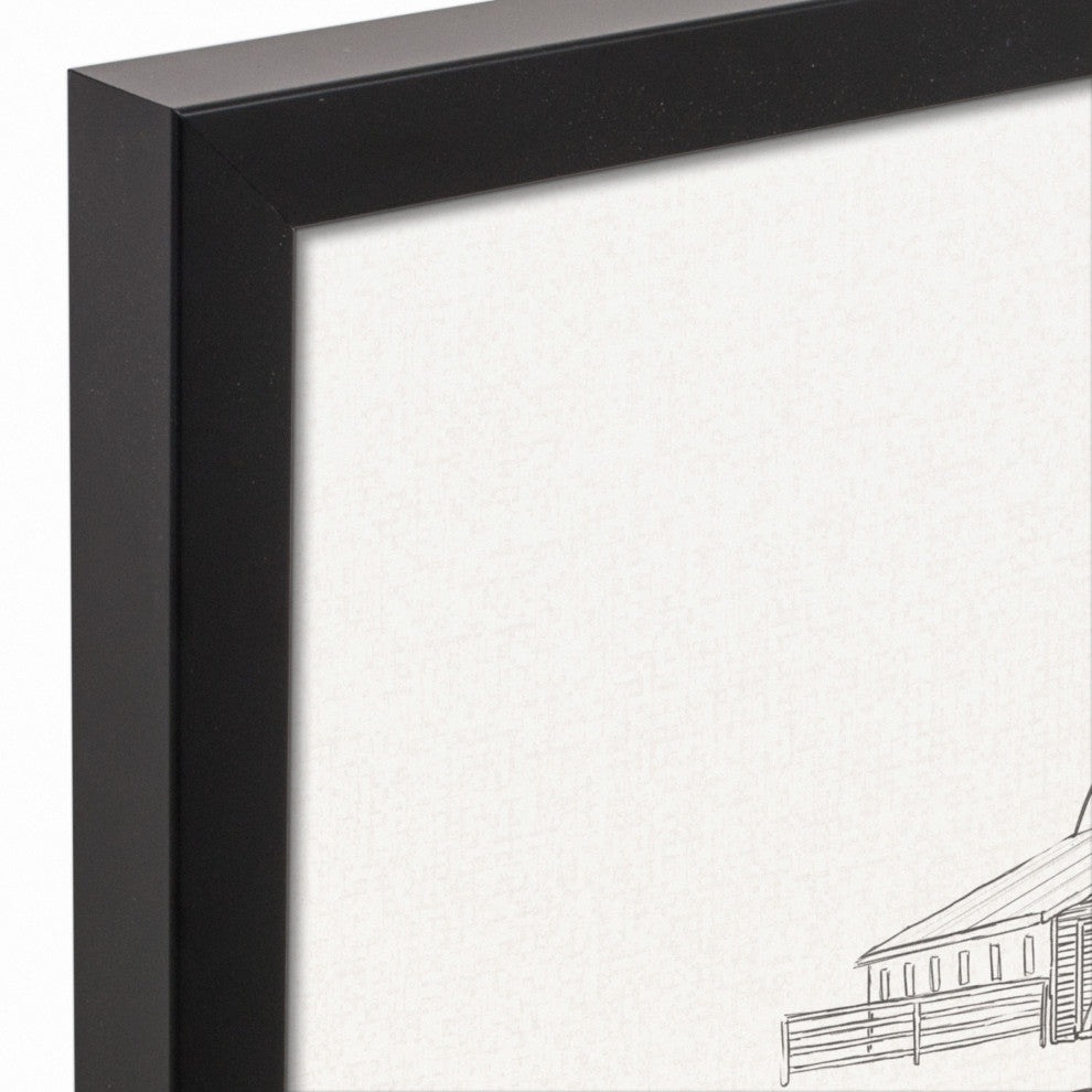 Home Sweet Home 11"x14" Black Framed Canvas