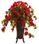 Nearly Natural Bougainvillea Artificial Plant in Stand Colored PlanterPlanter