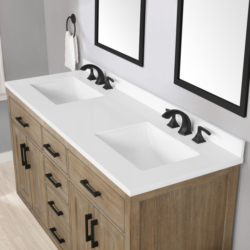 OVE Decors Bailey Vanity, Driftwood Oak, 60 Inches