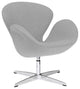 Modern Classics Swan Chair Fabric, Light Gray