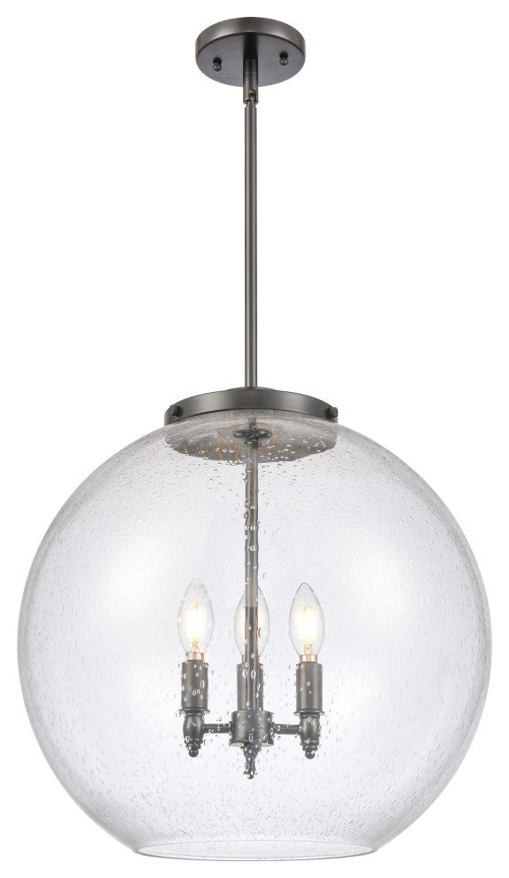 Athens Pendant, Matte Black, Seedy, Seedy
