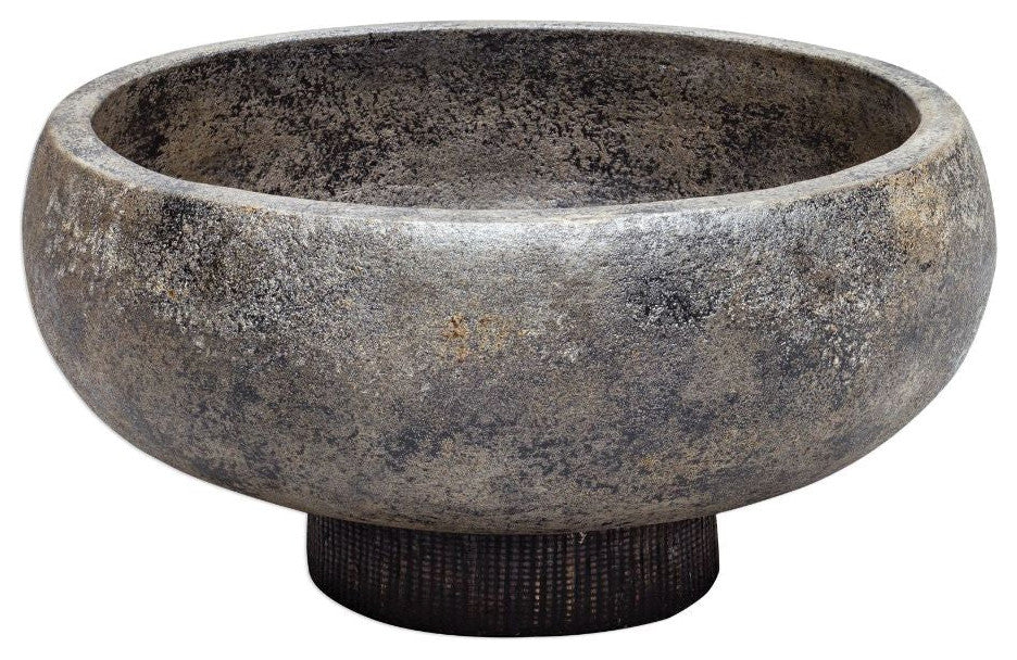 Uttermost Brixton Aged Black Bowl